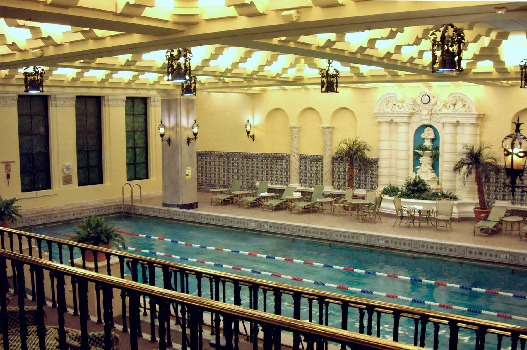 The historic indoor pool at InterContinental Chicago